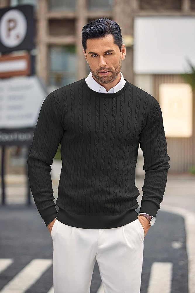 Elevate Your Style with the Classic Men’s Crewneck Sweater