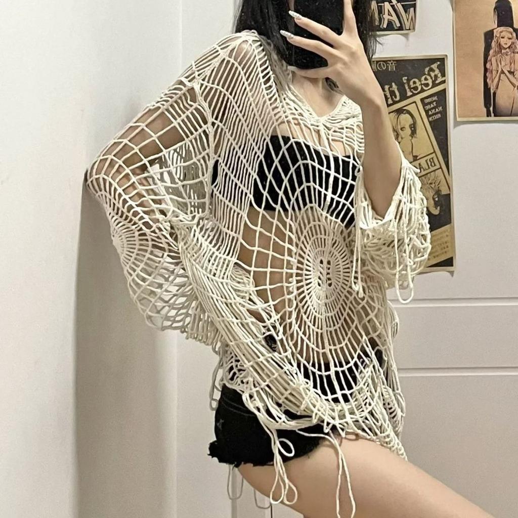 Spider Hole Sweater Women