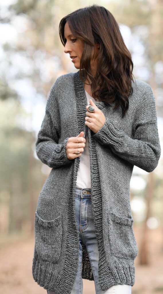 Easy cardigan knitting pattern free