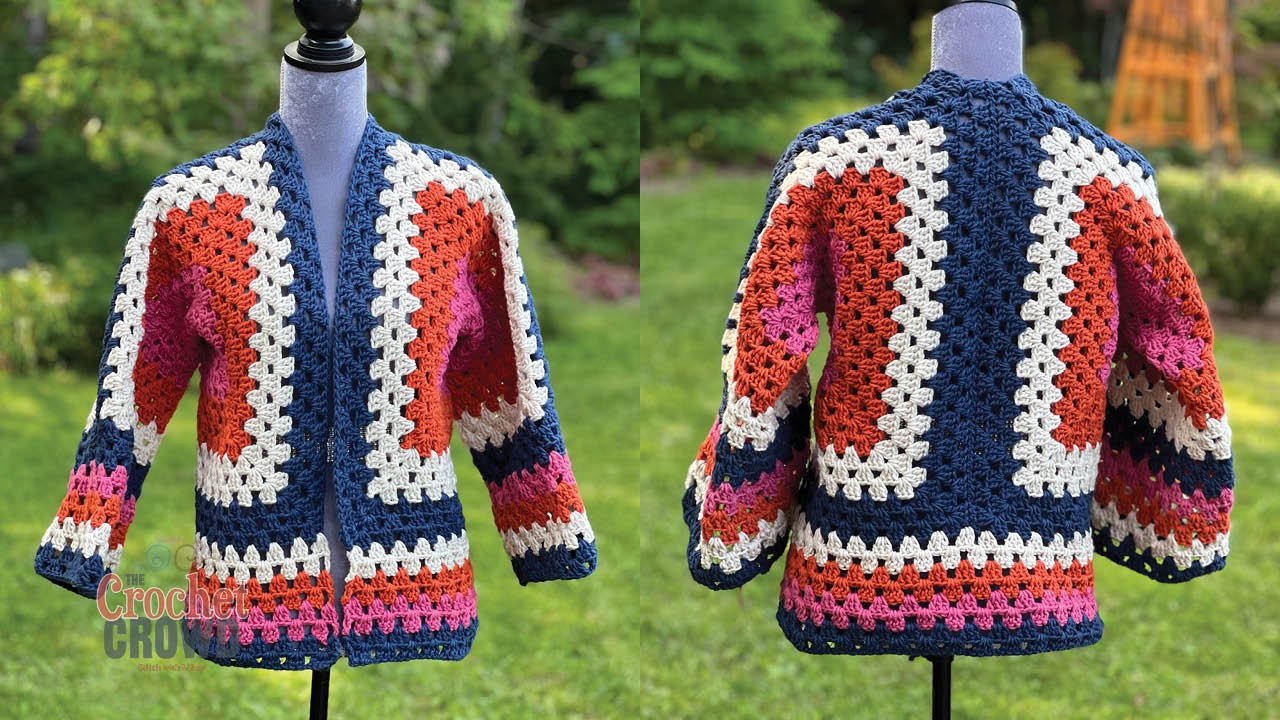 How to crochet a hexagon cardigan