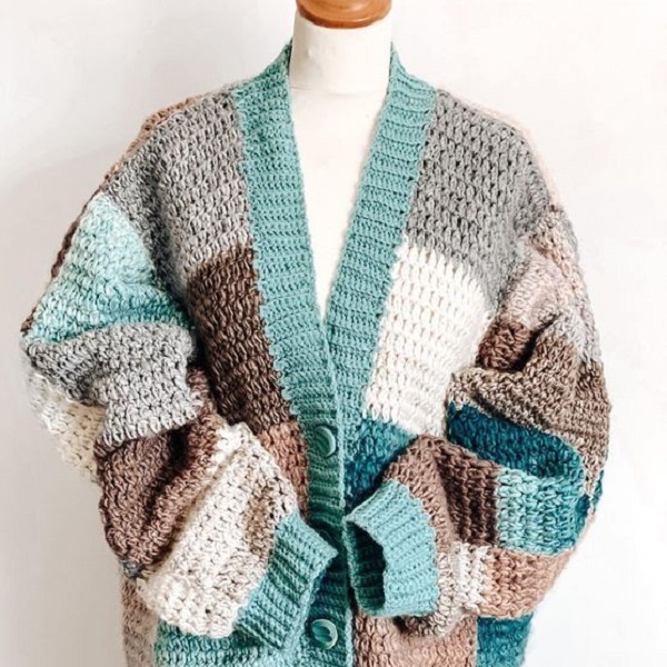 handmade cardigan with our crochet guide.