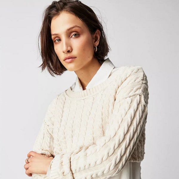 Master the art of styling cropped sweaters