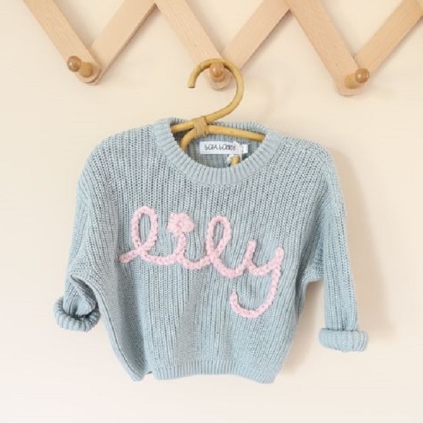 Learn how to embroider a sweater