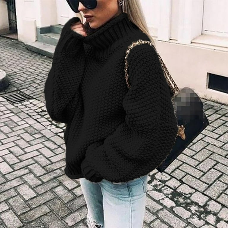 black sweater