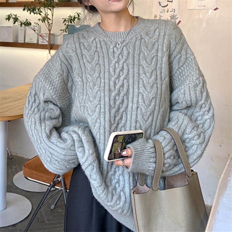 cable knit sweater