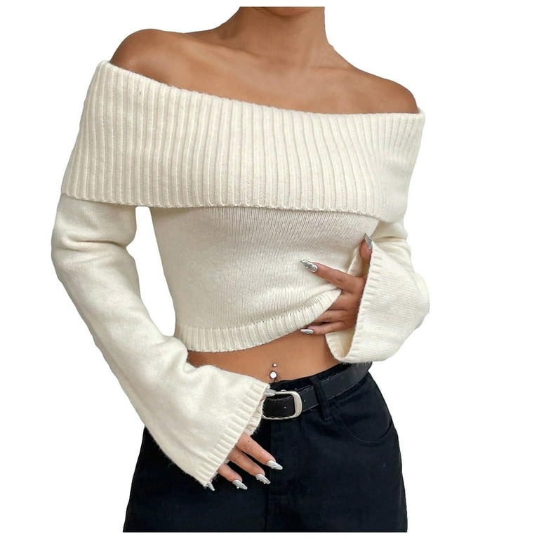 off shoulder sweater